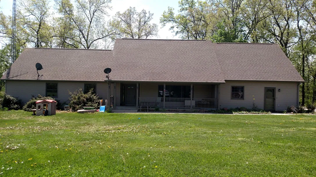 The same roof after cleaning